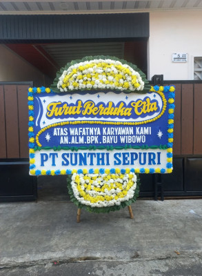 Papan Bunga Duka di Segoroyoso